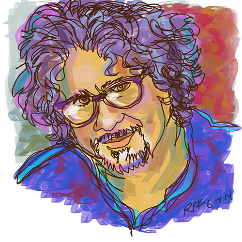 Dan Navarro illustration in one line