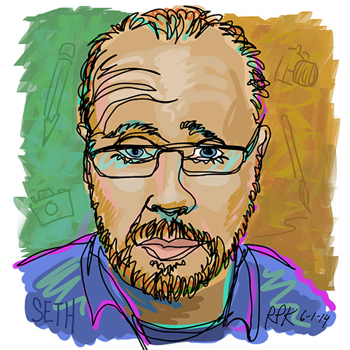 Maya Angelou illustration in one line