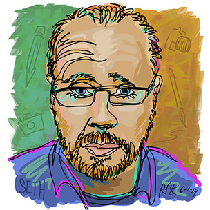 Maya Angelou illustration in one line